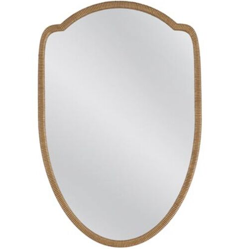 Toby Wall Mirror, Brass