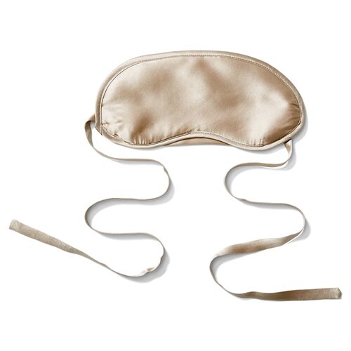 Silk-Filled Eye Mask, Toasted Almond~P77336464