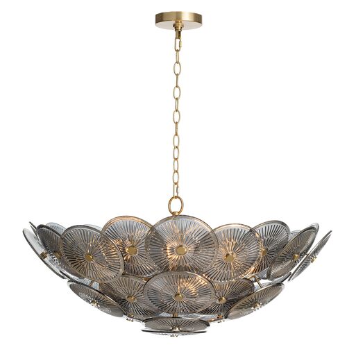 Holly Glass Disc Chandelier