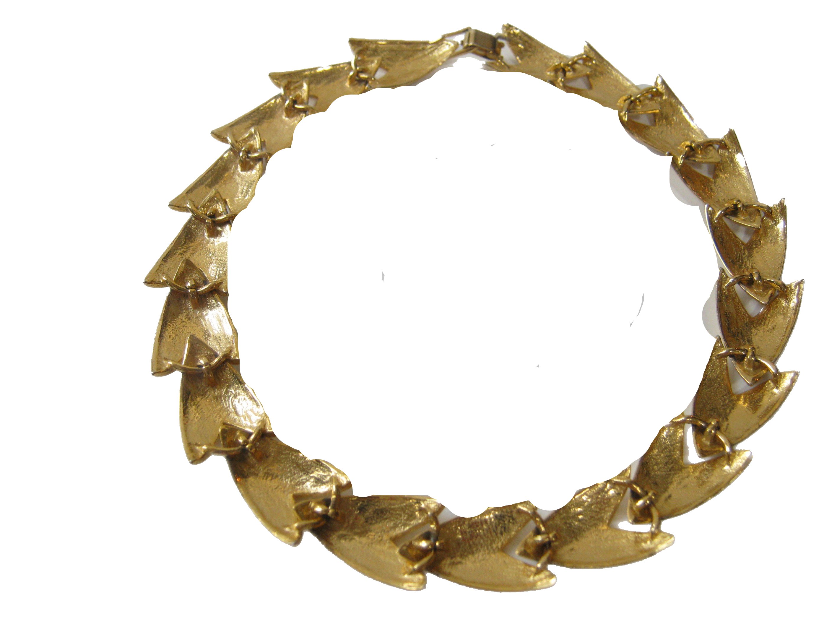 1960s Modernist  Enamel & Gold Necklace~P77614442