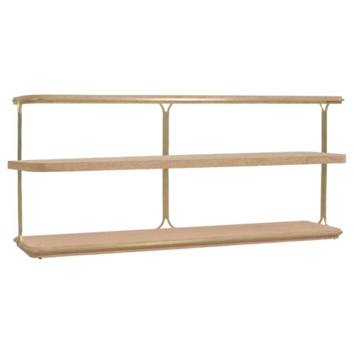 Banyon Bay Console Table, Desert Oak/Gold