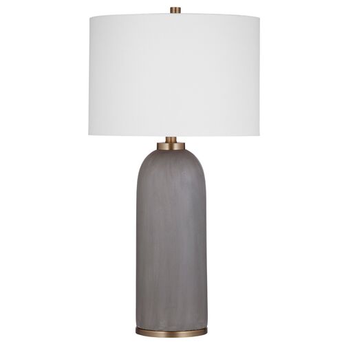 Jason Cement Table Lamp, Gray