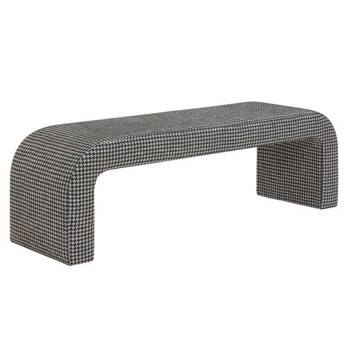 Orivon Houndstooth Performance Boucle Bench Orivon Houndstooth Performance Boucle Bench