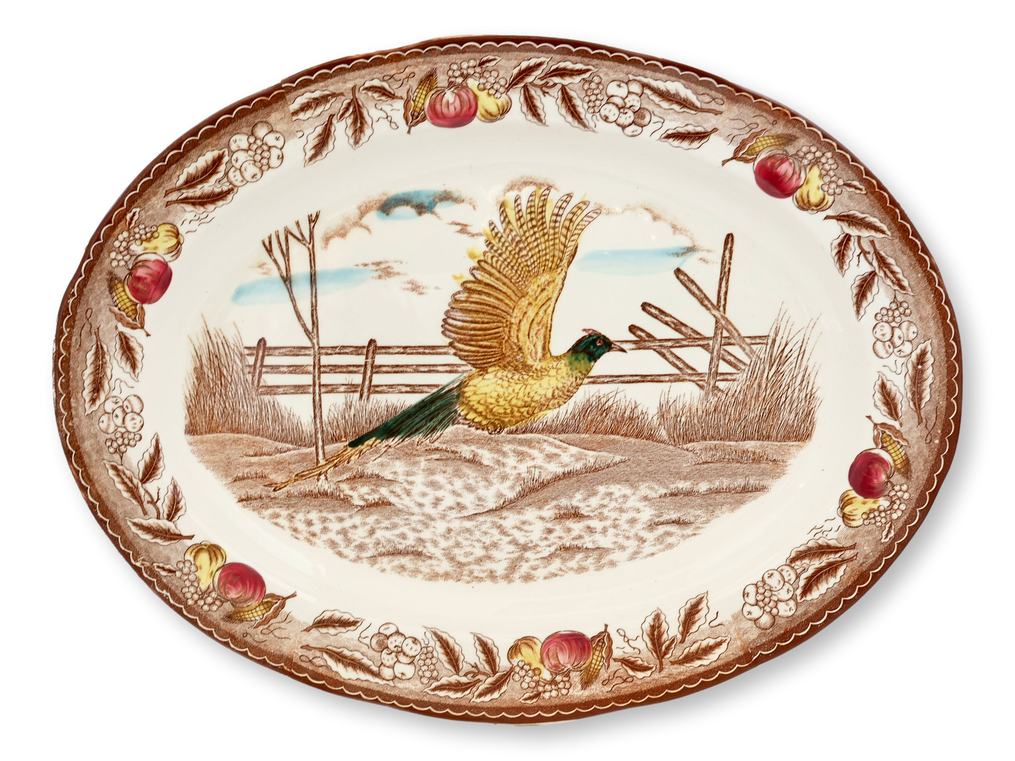 Midcentury Pheasant Game Platter~P77717115