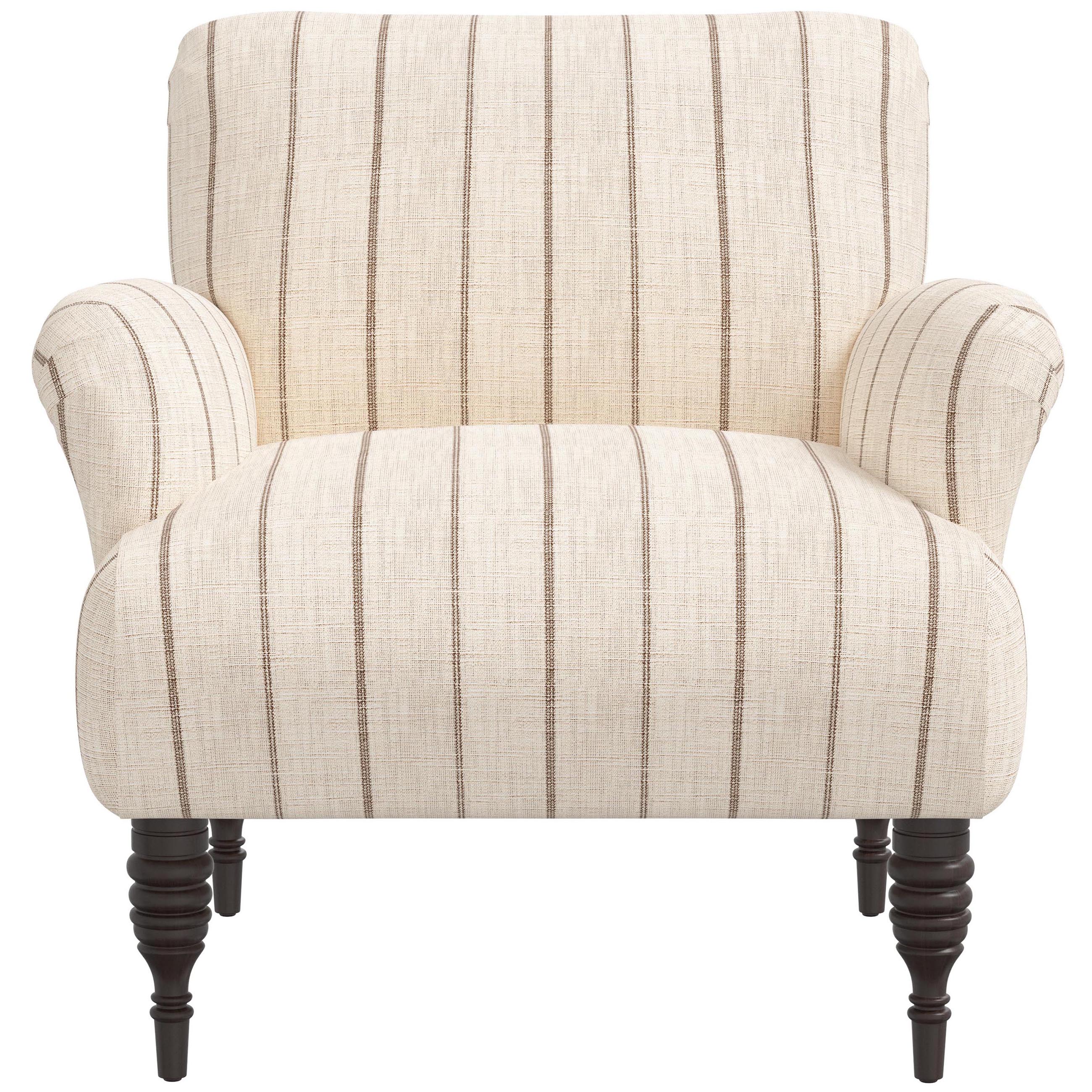 Nicolette Club Chair, Pinstripe | One Kings Lane