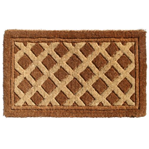 Diamonds Doormat, Brown