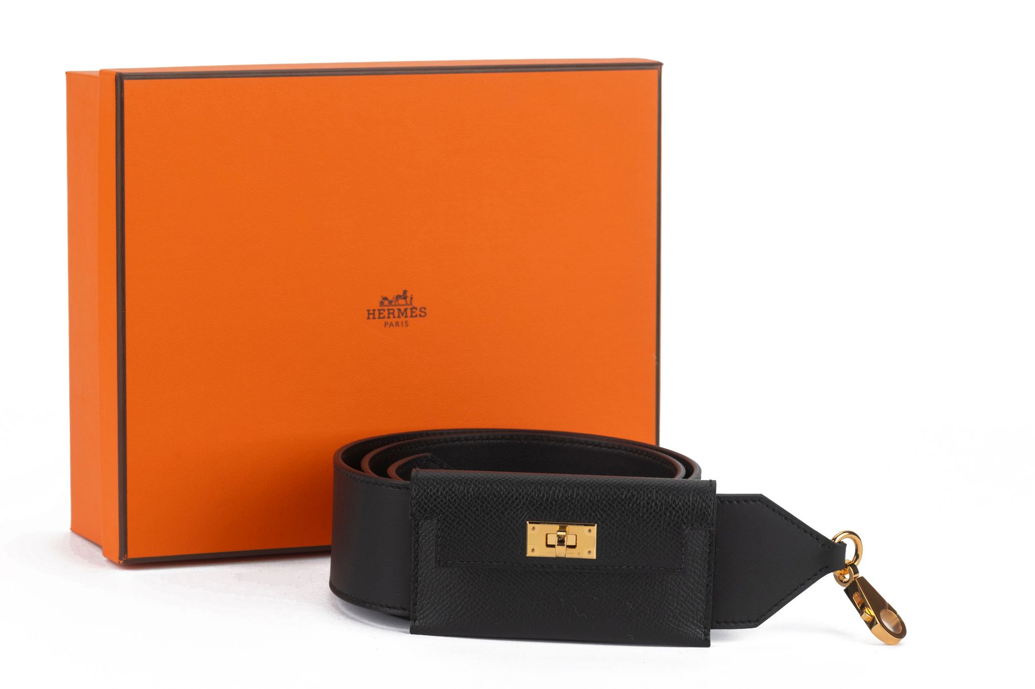 Hermes Kelly Bandouliere Black Epsom NIB