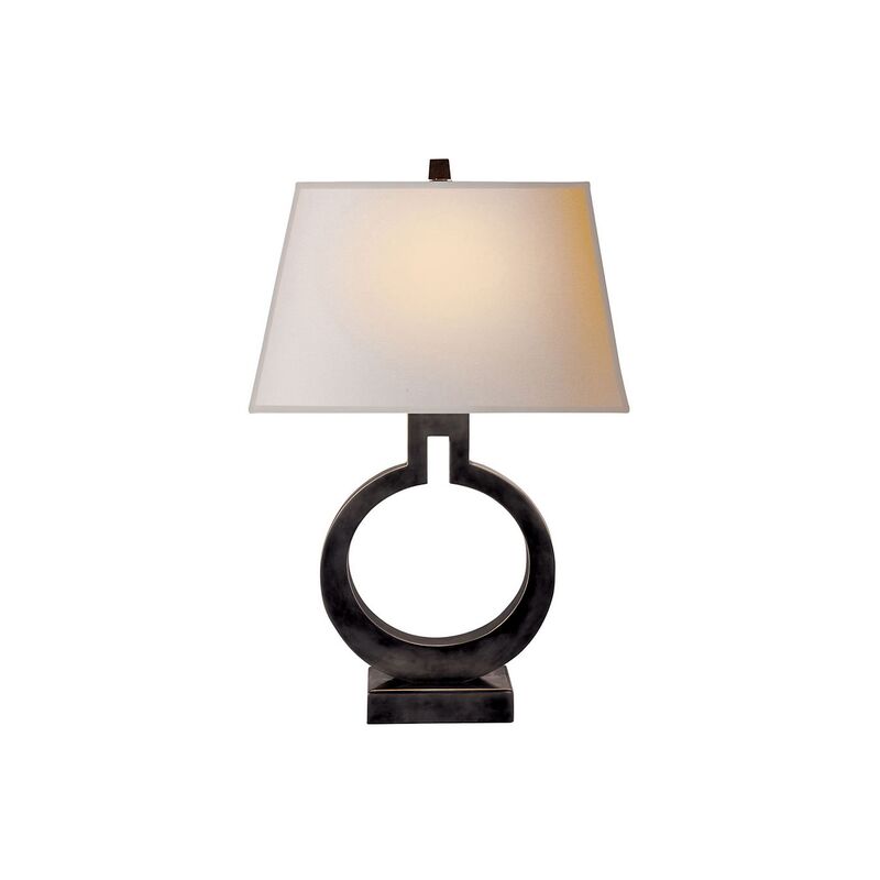 Ring Table Lamp, Bronze
