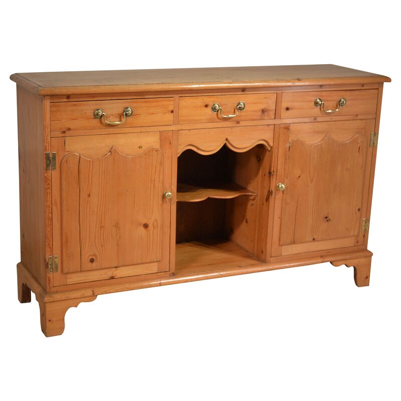 19th-C. English Pine Dresser