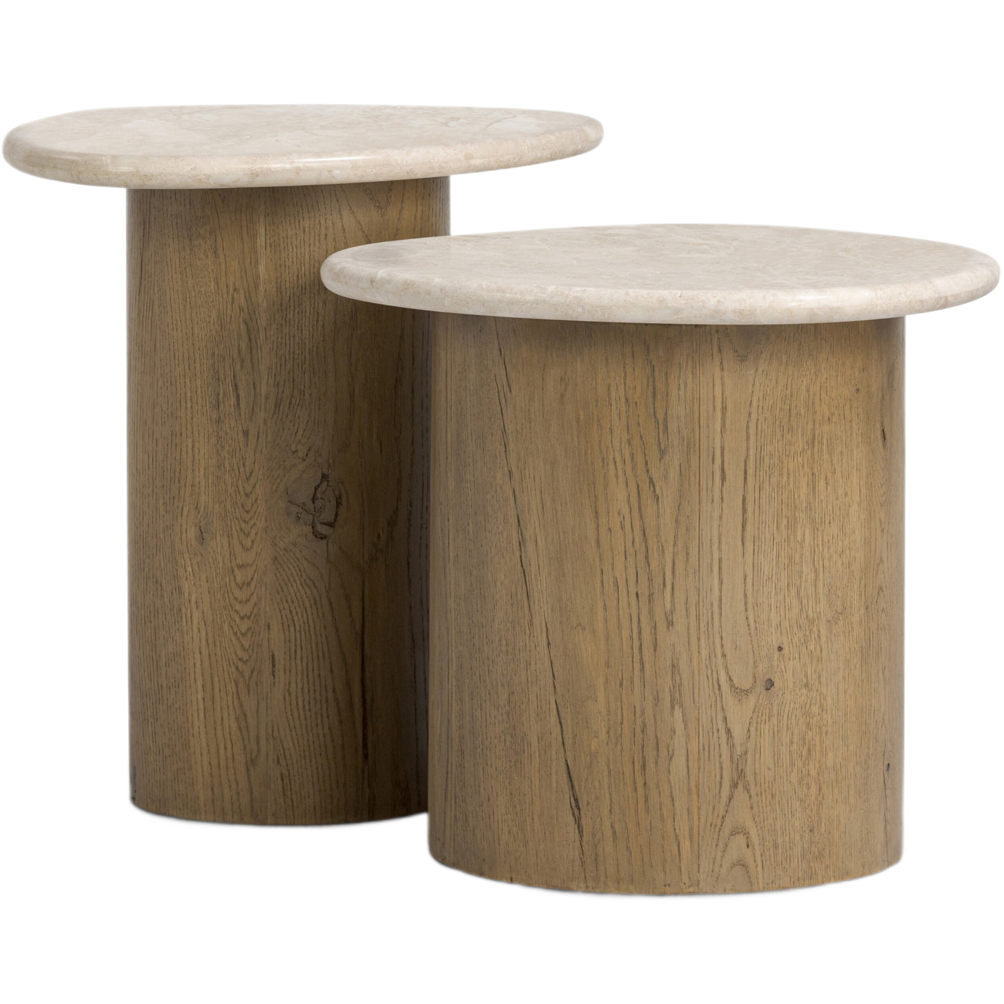 Norwick Nesting End Tables, Cappuccino Marble