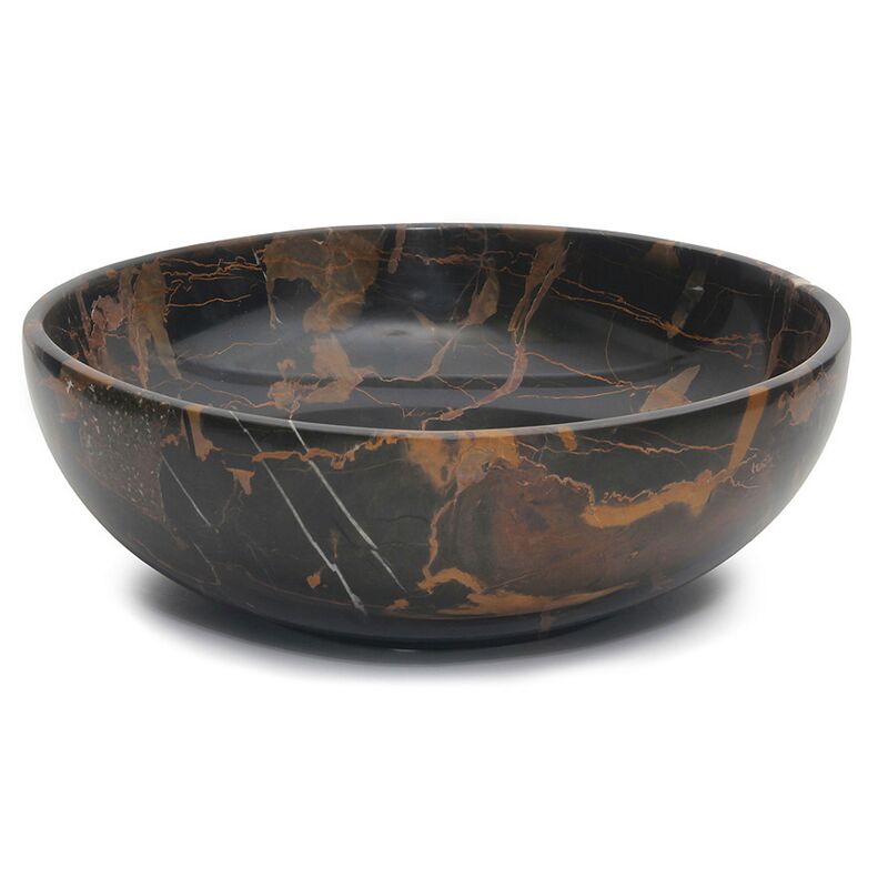 Dalvin Decorative Bowl, Black/Gold