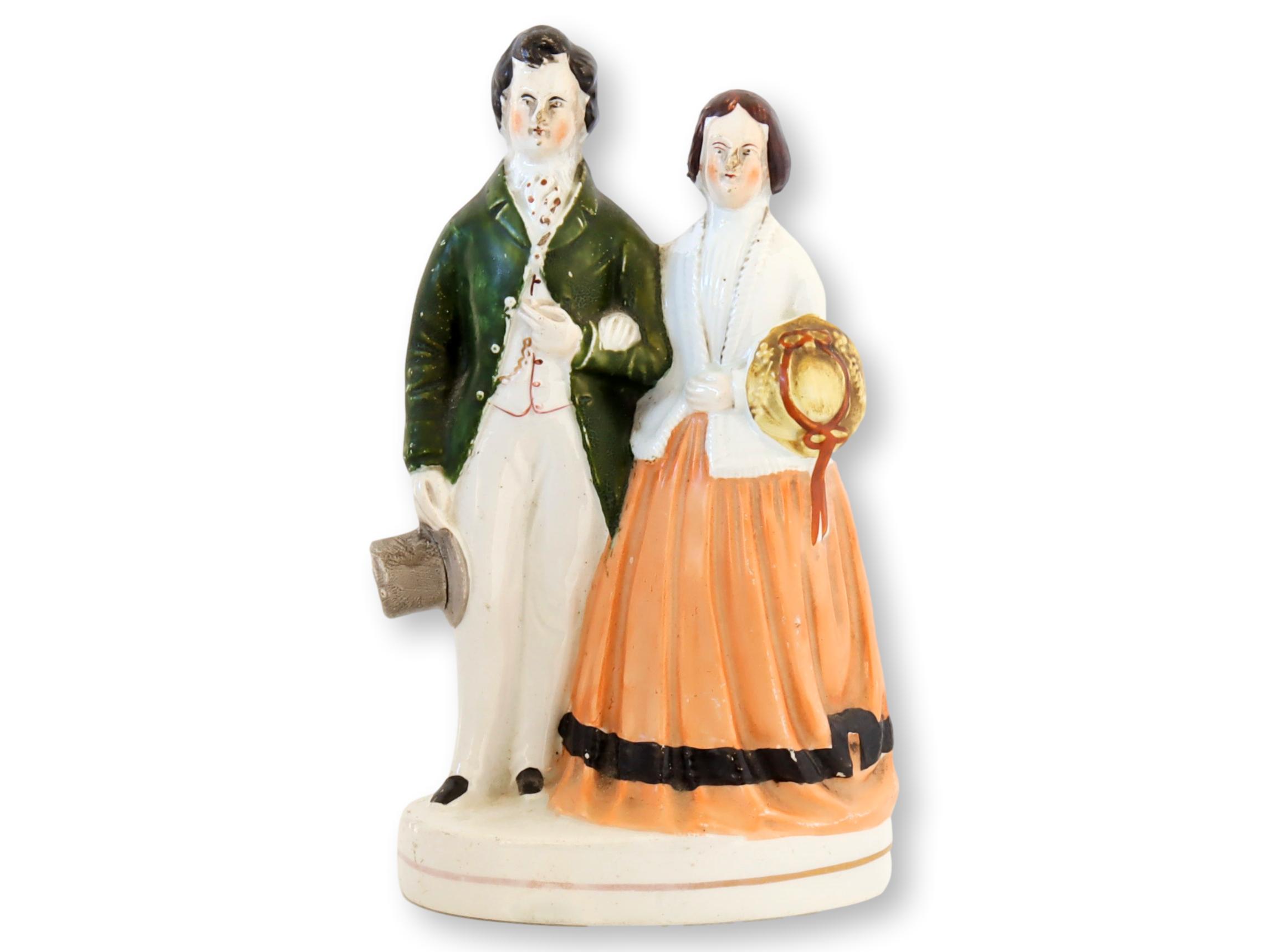 1860's Staffordshire Couple Figure