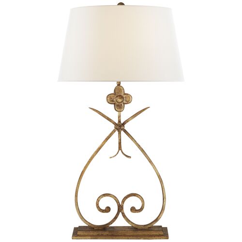 Harper Table Lamp, Gilded Iron~P77041657