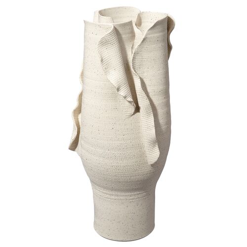 Severed Porcelain Vessel, White
