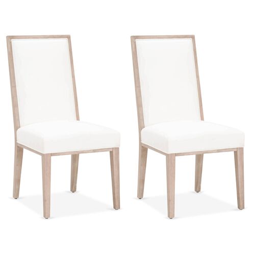 S/2 Performance Armel Side Chairs, Pearl~P77564752