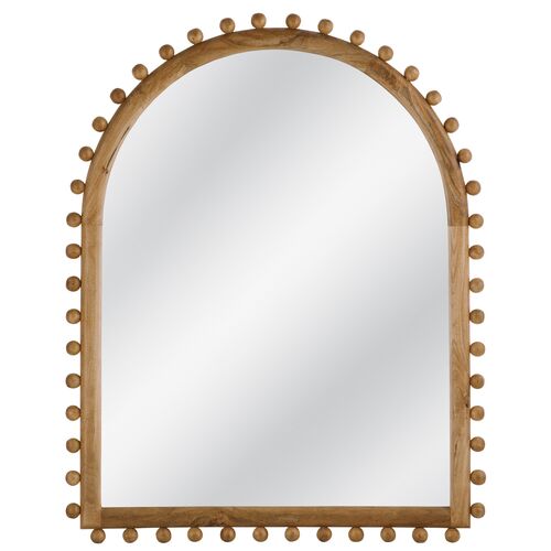 Nicolette Arched Wall Mirror, Natural