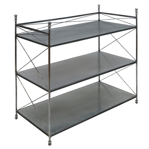 Ziggy Aluminum Bar Table, Silver