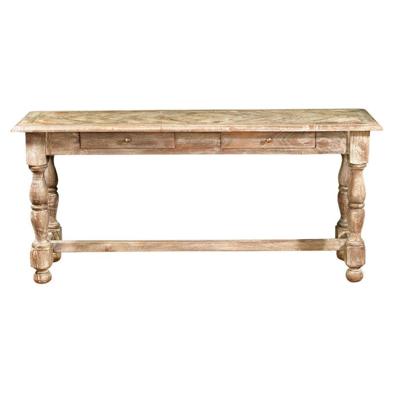 Eve 2-Drawer Console, Natural