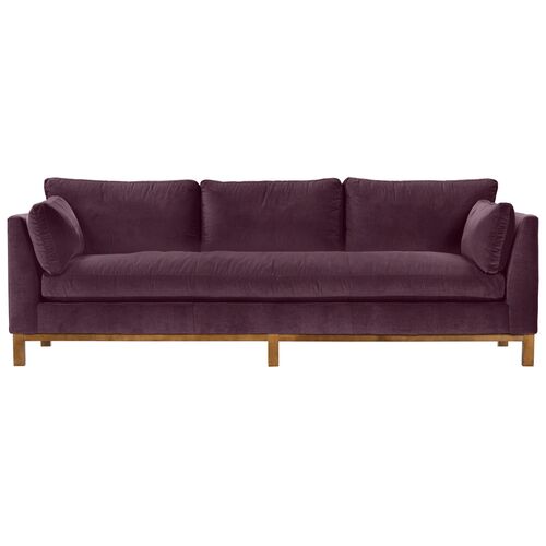 Apollo Velvet Bench-Seat Sofa