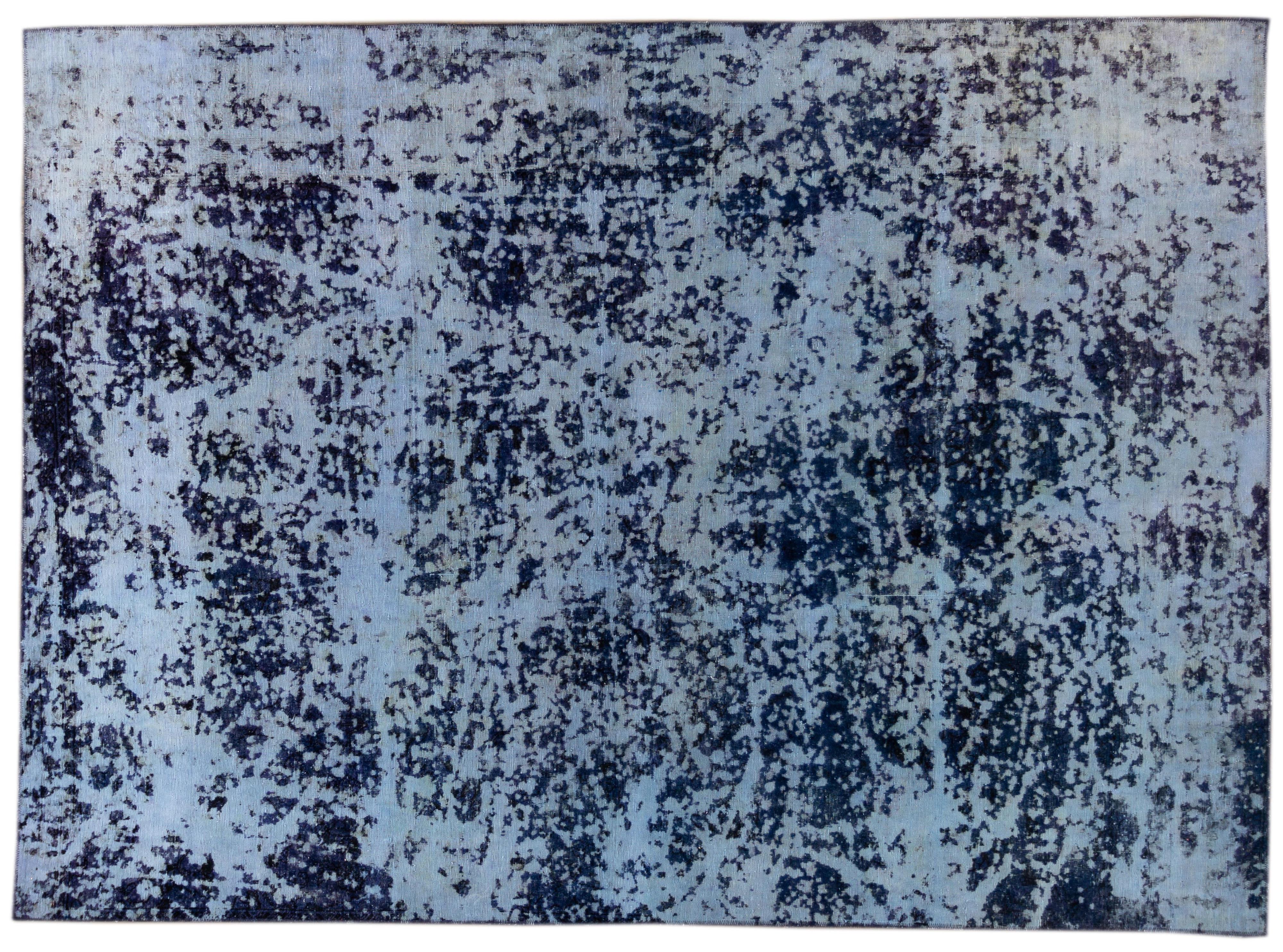 Blue Vintage Distressed Wool Rug~P77647116