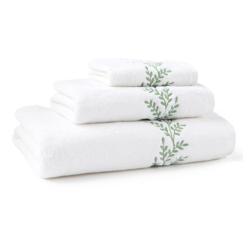 3-Pc Willow Towel Set, Green