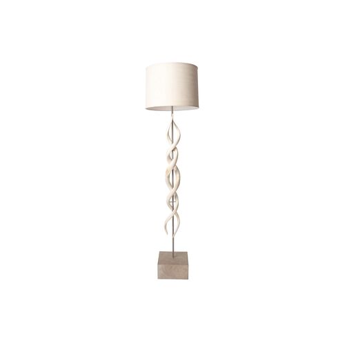 Deluxe Kudu Horn Twist Floor Lamp, Cream~P77536032