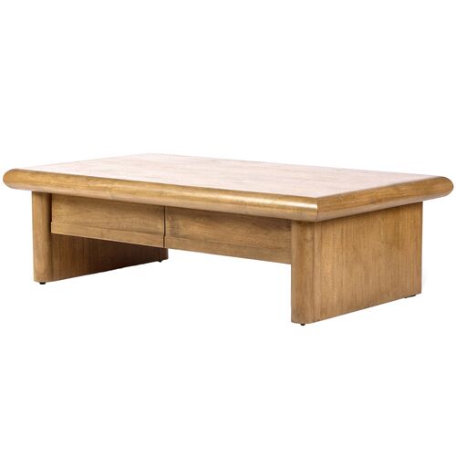 Archur Coffee Table, Weathered Parawood