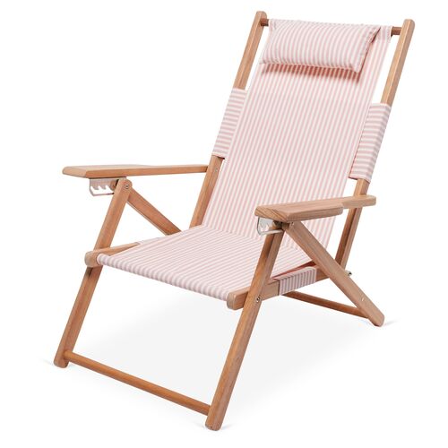 Lauren Beach Backpack Chair, Pink/White Stripe~P77559112~P77559112