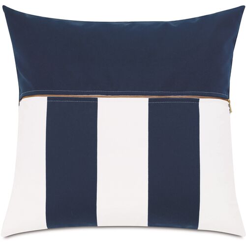 Zuri 20x20 Outdoor Pillow, Blue/White~P77646555