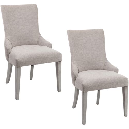 S/2 Zachary Chairs, Gray