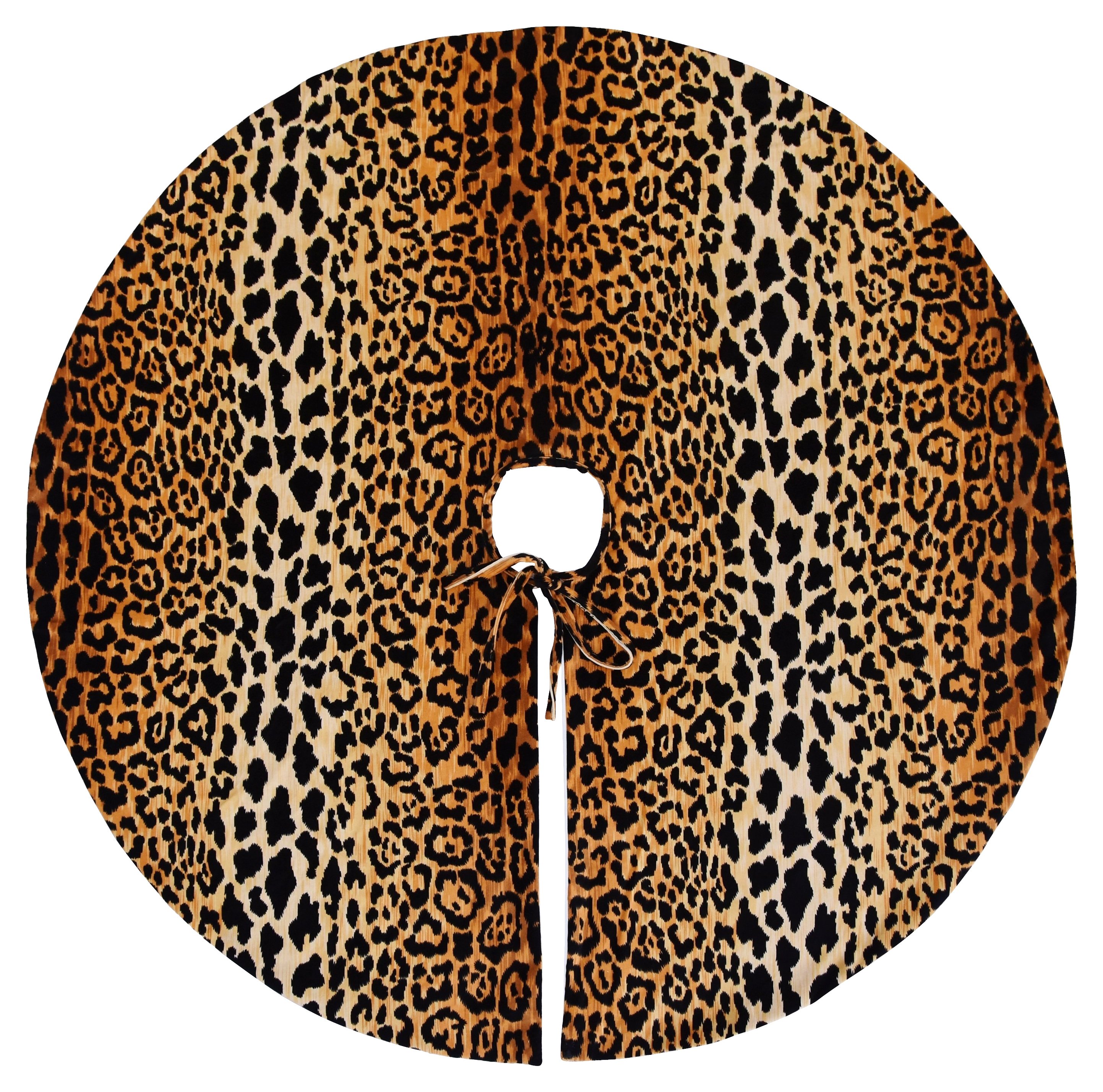 53" Leopard Velvet Christmas Tree Skirt 53" Leopard Velvet Christmas Tree Skirt~P77509417