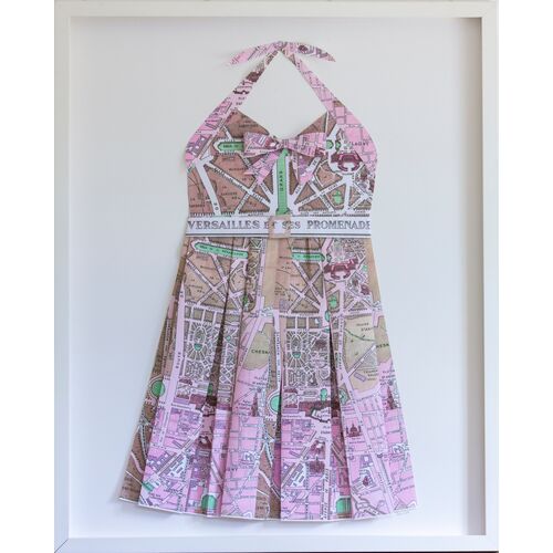 Dawn Wolfe, Versailles Pink Paper Folded Sundress~P77571776