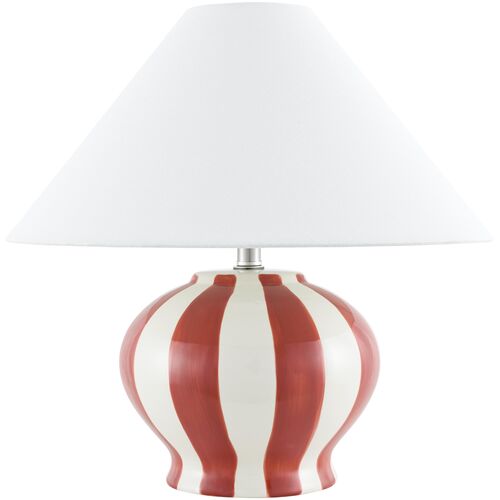 Ulina Ceramic Stripe Table Lamp