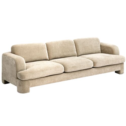 Aubrielle 102" Textured Fabric Sofa Aubrielle 102" Textured Fabric Sofa