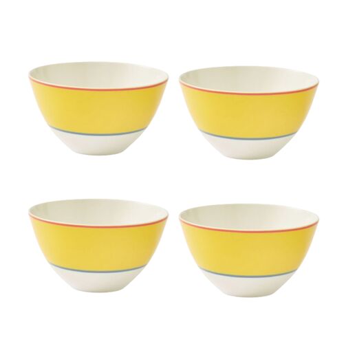 S/4 Calypso Bowls, Yellow 