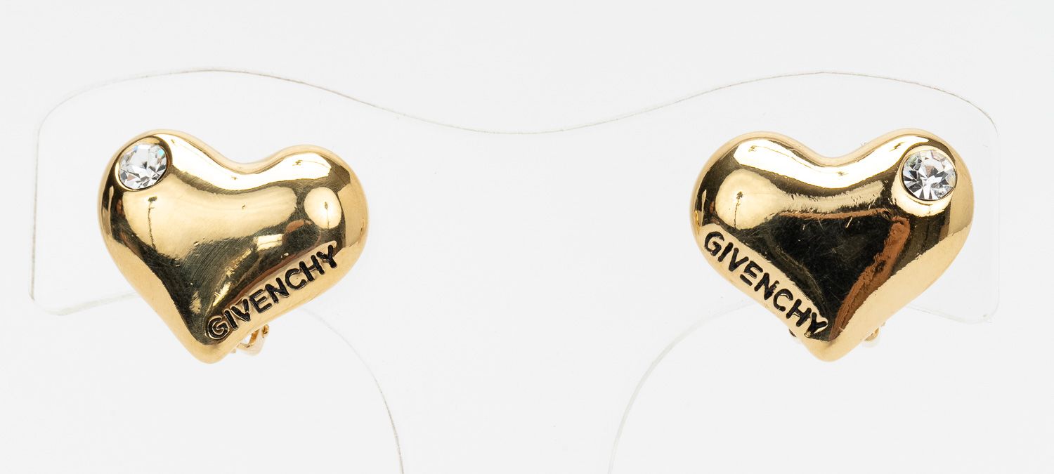 Givenchy 80s Heart Clip Ons Gold~P77666600