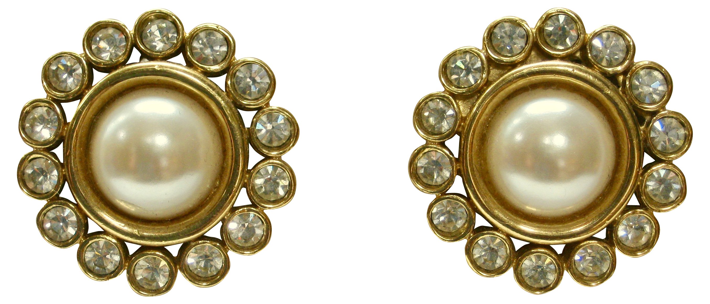 Givenchy Faux-Pearl & Crystal Earrings
