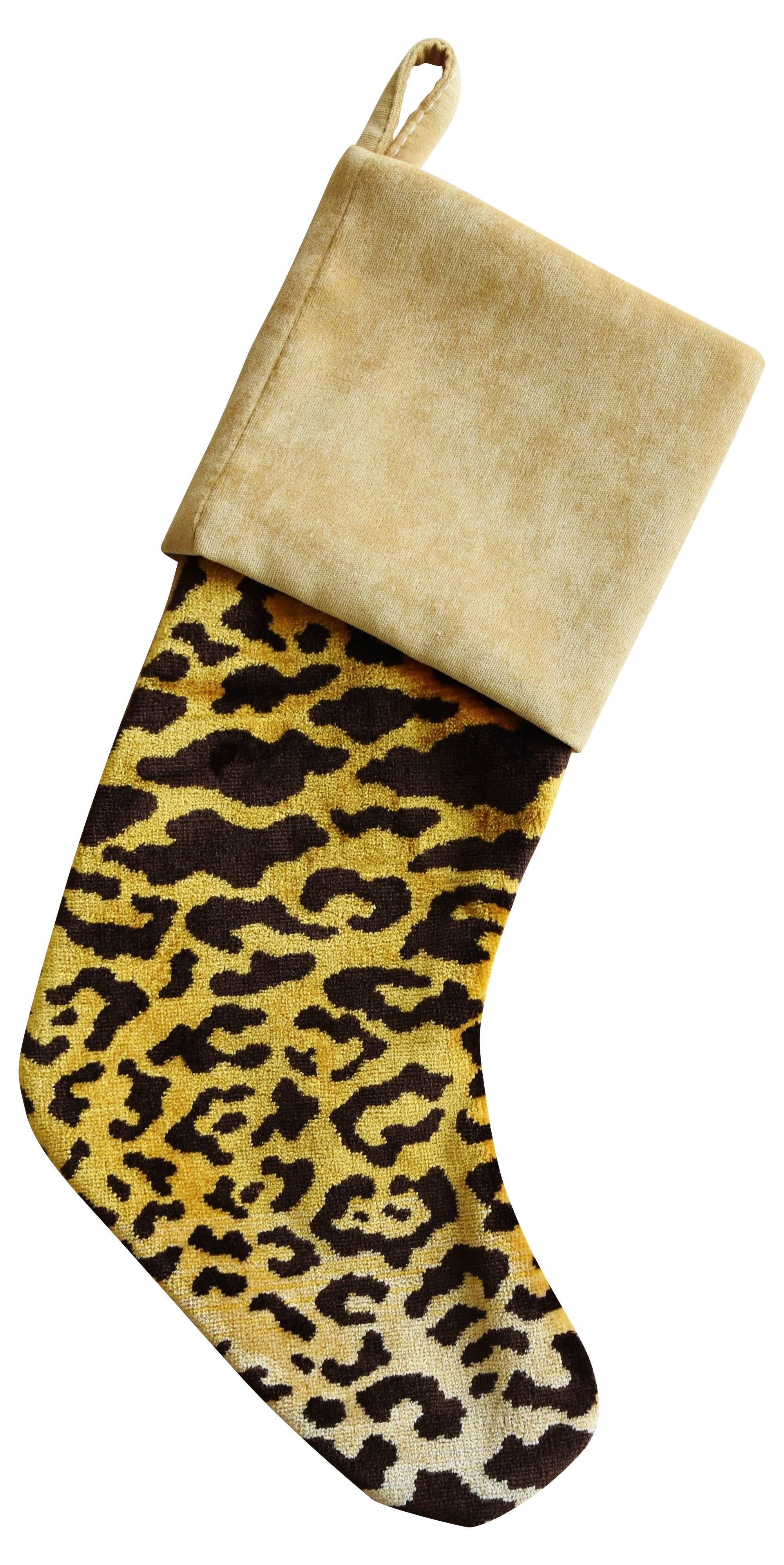 Scalamandré Leopardo Christmas Stocking~P77465638