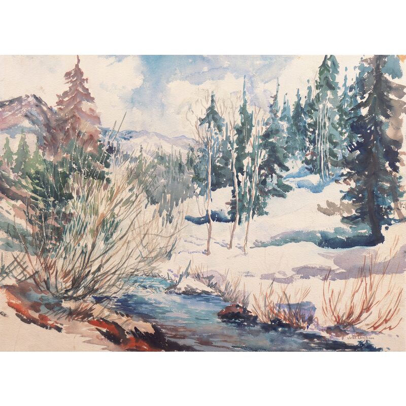 Winter Landscape by John Lambson, 1952