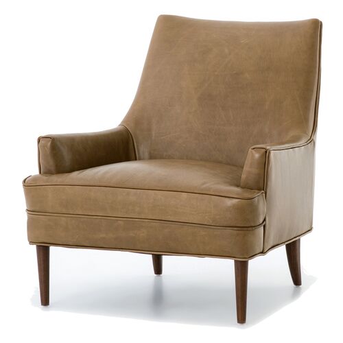 Luis Chair, Dakota Warm Taupe Leather~P77600042