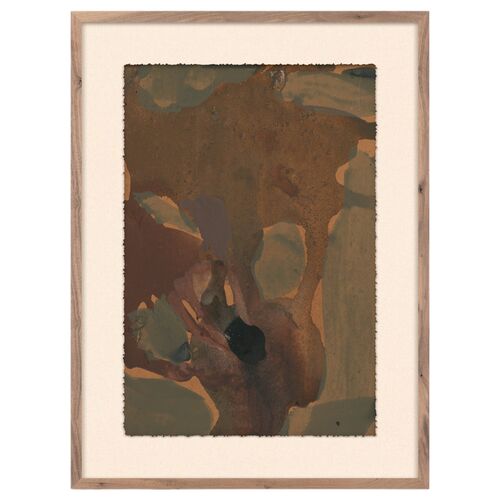 Worn No. 2 by Brooke Noel Morgan, Rustic Walnut Frame
