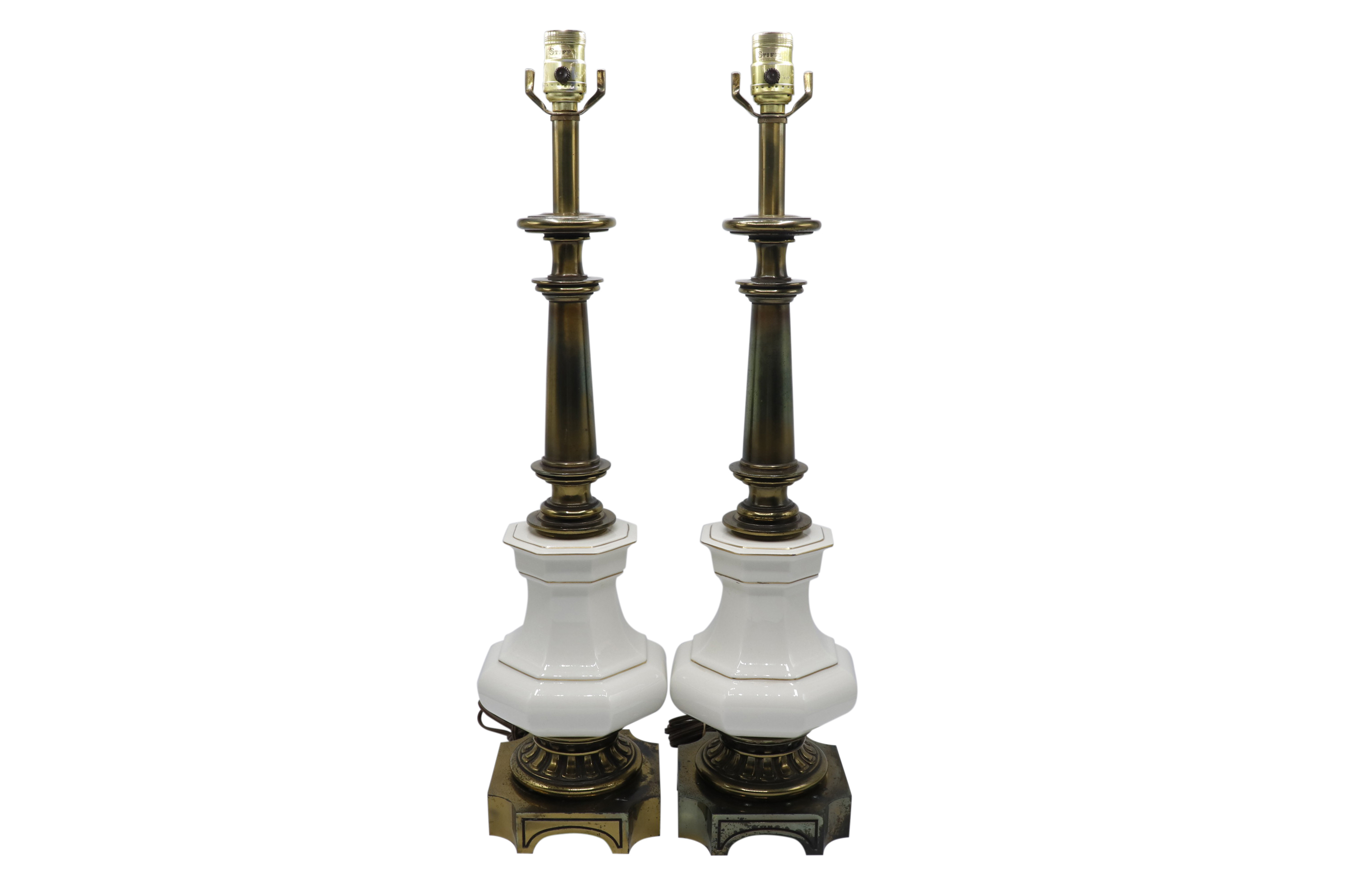 French Empire Style Table Lamps - a Pair~P77601734