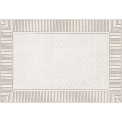 Fay Outdoor Rug, Taupe/White~P77483011