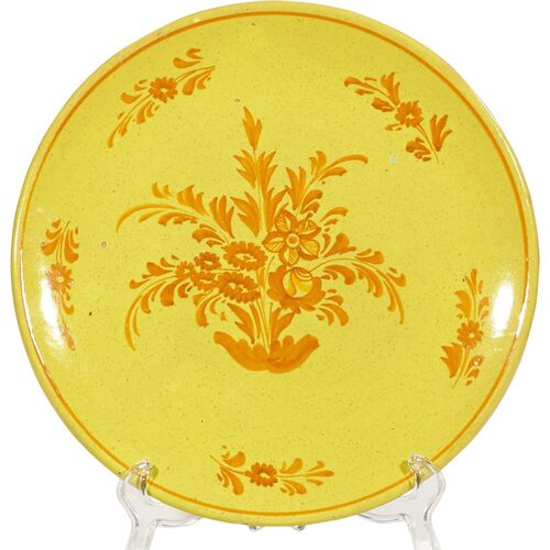 1960s Italian Hand-Painted Floral Plate~P77131709