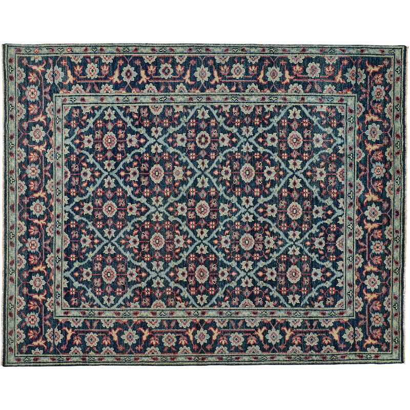 Salena Hand-Knotted Rug, Navy/Multi