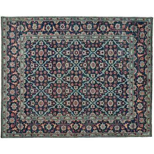 Salena Hand-Knotted Rug, Navy/Multi~P77579389