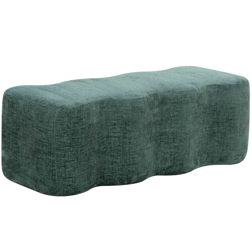 Aurelie Wavy Chenille Velvet 48" Bench Aurelie Wavy Chenille Velvet 48" Bench