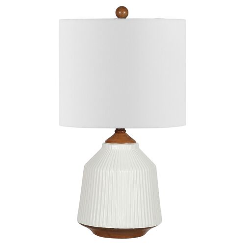 Reece Table Lamp, Brown/White~P111124762