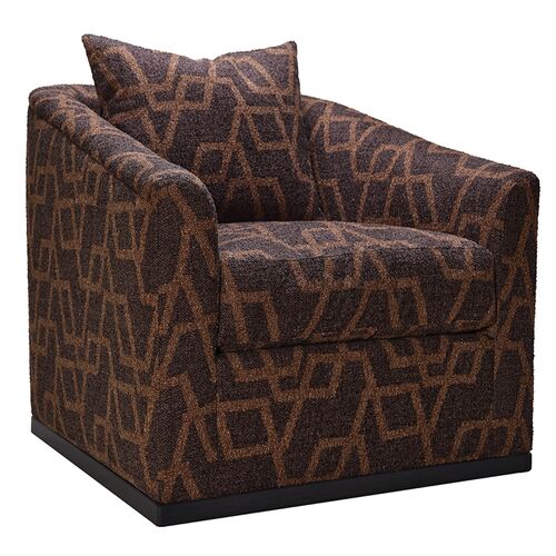 Ryder Swivel Chair, Perky Charcoal