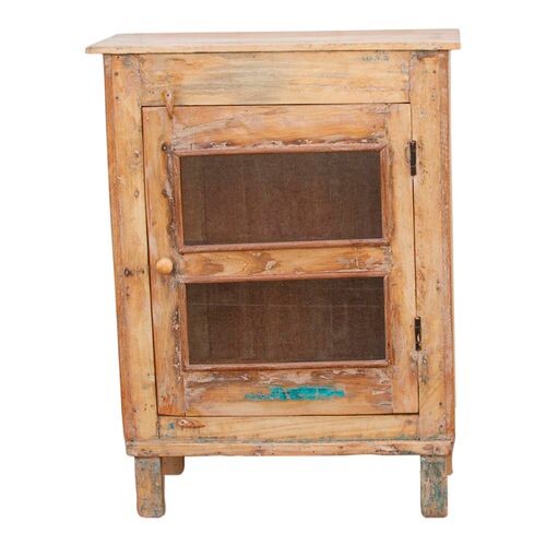 Small Antique Farmhouse Bedside Cabinet~P77663651